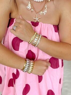 new Luna and Sol Stretch Bracelet Stack by Treasure Jewels